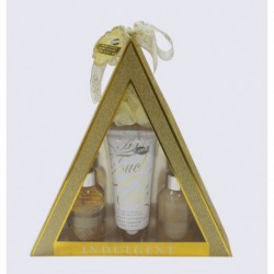 Coffret de Bain - INDULGE ME GOLD - 4 Pièces - Vanille et Tilleul