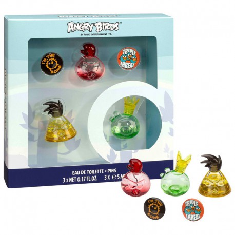 Coffret Cadeau - Eau de toilette miniatures et jouet - Angry Birds