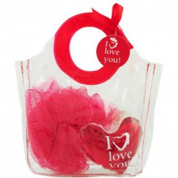 Coffret de Bain - I Love You - Rose - 3 Pcs