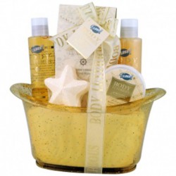 Baignoire de Bain - Body Luxurious Gold - Vanille & Tilleul - 5 Pcs