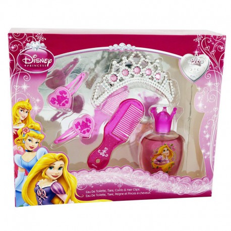 Coffret Cadeau Eau de toilette 50ml et accessoires beauté des cheveux - Disney Princess