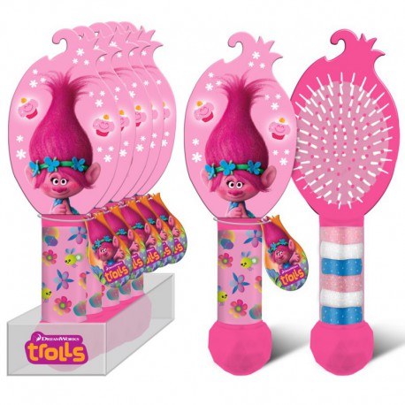 Brosse à cheveux avec élastiques - Trolls
