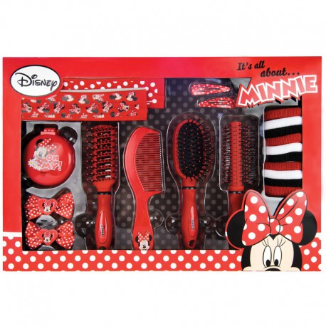 Coffret Cadeau beauté - Brosses et accessoires cheveux - Minnie - Disney Mickey & Minnie