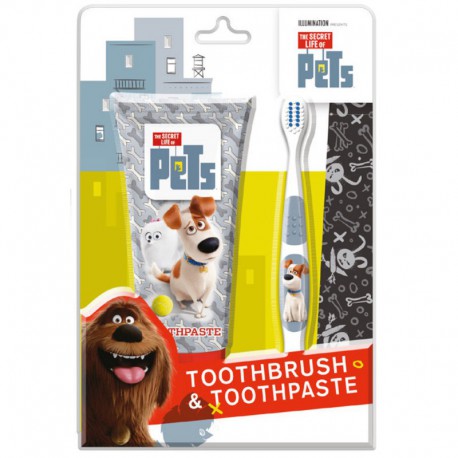 Coffret brosse à dents & dentifrice - The secret life of Pets