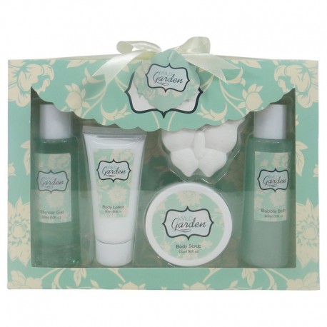 Coffret de Bain - Wild Garden - Fleur de Magnolia - 5 Pcs