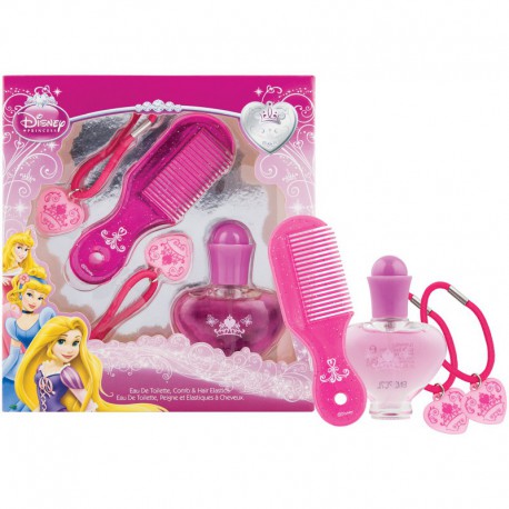 Coffret Cadeau Eau de toilette 20ml et accessoires beauté des cheveux - Disney Princess