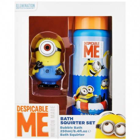 Coffret Cadeau - Bain moussant 250ml et Jouet à Eau - Minions