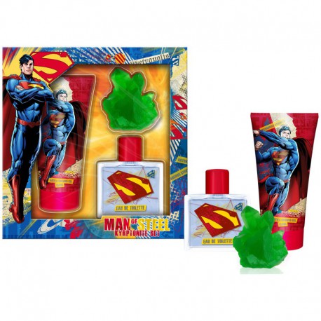 Coffret Cadeau - Eau de toilette 50ml - gel douche 150ml et savon - Superman