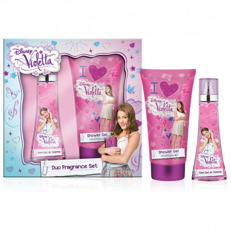 Coffret Cadeau Duo - Eau de toilette 50ml et gel douche 150ml - Violetta - Disney