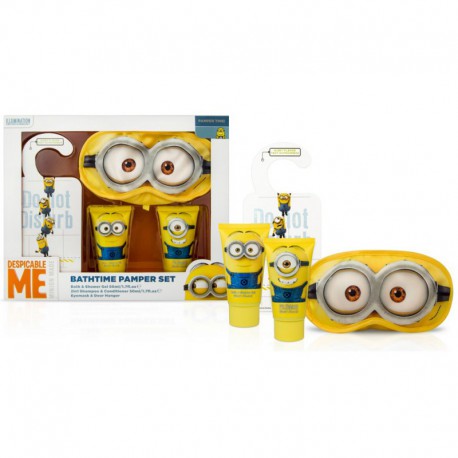 Coffret cadeau - Gel bain douche 50ml, shampoing 2en1 et accessoires - Minions