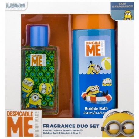 Coffret cadeau duo - Eau de toilette 75ml et bain moussant 250ml - Minions