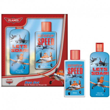 Coffret Cadeau Duo - Eau de toilette 75ml et gel douche 100ml - DISNEY PLANES - Disney