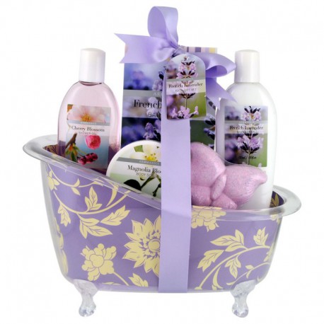 Baignoire de Bain - Flower - Lavande, Magnolia & Fleurs de Cerisier - 5 Pcs