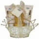Corbeille de Bain Métallique BODY LUXURIOUS - 3 Pièces - Vanille et Tilleul
