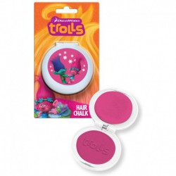 Craie rose colorante couleur pour cheveux - Trolls