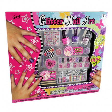 Set de Maquillage Glitter Nail Art - 147 Pcs