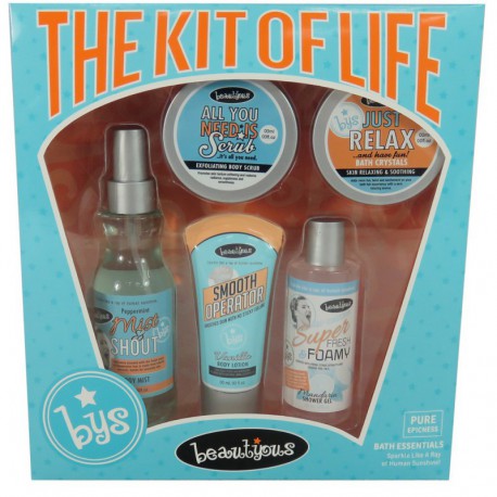 Coffret de Bain 5 Pièces - Beautyous - Karité, Vanillet & Menthe Citronnée