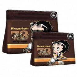 Betty Boop - Scooter - 2 Trousses de Toilette