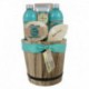 Pot de Bain en Bois ECOBALANCE - 6 Pièces - Fleurs de Pivoine et Patchouli
