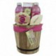 Pot de Bain en Bois ECOBALANCE - 6 Pièces - Vanille Gingembre