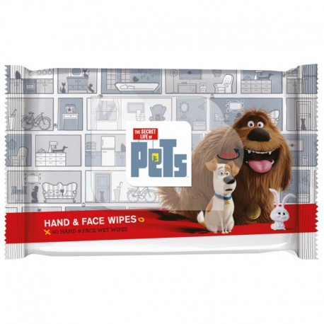 Lingettes visage et mains - The secret life of Pets