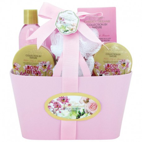 Corbeille de Bain - Garden Dreams - Lys & Freesia - 6 Pcs