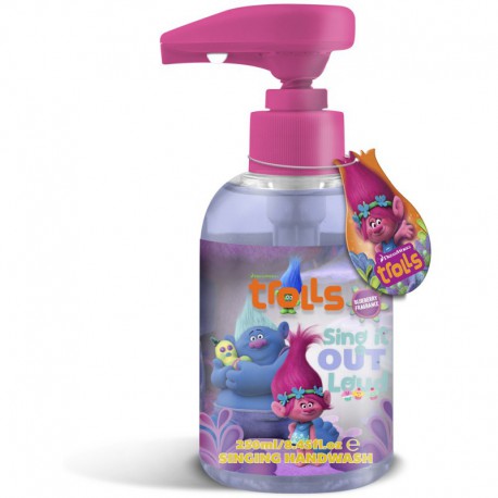 Savon liquide pour les mains chantant  250ml- Trolls