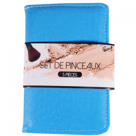 Gloss! Kit de Pinceaux Maquillage Rose - 5pcs