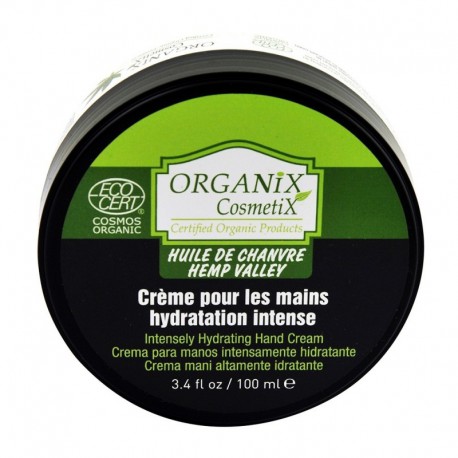 Crème Mains Hydratation Intense 100% BIO à l'Huile de Chanvre Certifié ECOCERT - 100ml