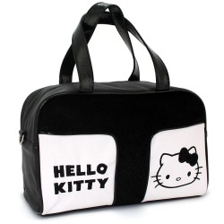 Sac à main blanc et noir - Hello Kitty
