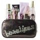 Gloss-Coffret beauté de bain incluant des accessoires de cheveux - Trousse marron dorée - Collection Beautyous - Rose