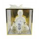 Coffret cadeau de bain et détente avec porte-bougie Bouddha - Vanille