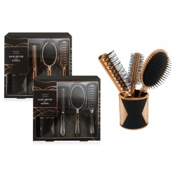 Set de 3 brosses à cheveux - Coffret cadeau