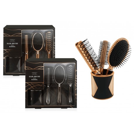 Set de 3 brosses à cheveux - Coffret cadeau
