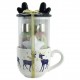 Coffret cadeau de bain - mug de Noël avec couvercle - Verveine