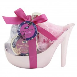 Coffret de bain format chaussure - Floral Fusion - Lys et Freesia