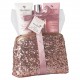 Trousse de bain rose pailletée -  Edition Bloomfield - Rose
