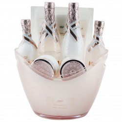 Coffret de bain et soins Premium pour femme - Seau Gold Rose - Mûre