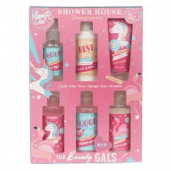 Coffret de bain et bien-être fantaisie pink à la grenade