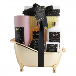 Coffret beauté - Baignoire de bain dorée à la Mûre