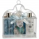 Coffret de bain avec des pétales de savon- Aloe Vera & Menthe Poivrée