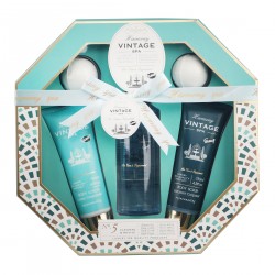 Coffret de bain avec des boules effervescentes- Aloé Vera et Menthe Poivrée