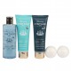 Coffret de bain avec des boules effervescentes- Aloé Vera et Menthe Poivrée