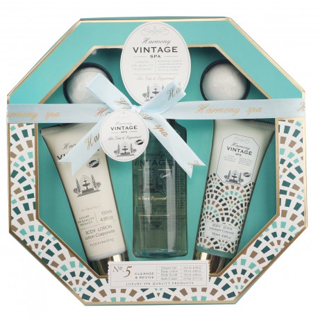 Coffret de bain incluant des boules effervescentes - Collection Harmony Vintage SPA