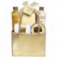 Sac de Bain Gold - Body Luxurious Gold - Vanille & Tilleul - 5 Pcs