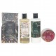 Coffret soins corps & bain - Sac doré - Vanille et tilleul