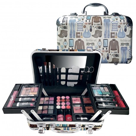 Mallette de maquillage XXXL incluant 4 vernis - Clothing style