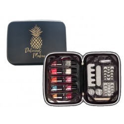 Coffret cadeau - Kit de manucure avec 10 vernis - Design Ananas