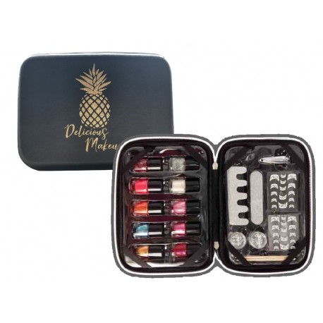 Coffret cadeau - Kit de manucure avec 10 vernis - Design Ananas