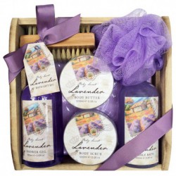 Plateau de Bain - Les Belles Fleurs - Lavande - 5 Pcs